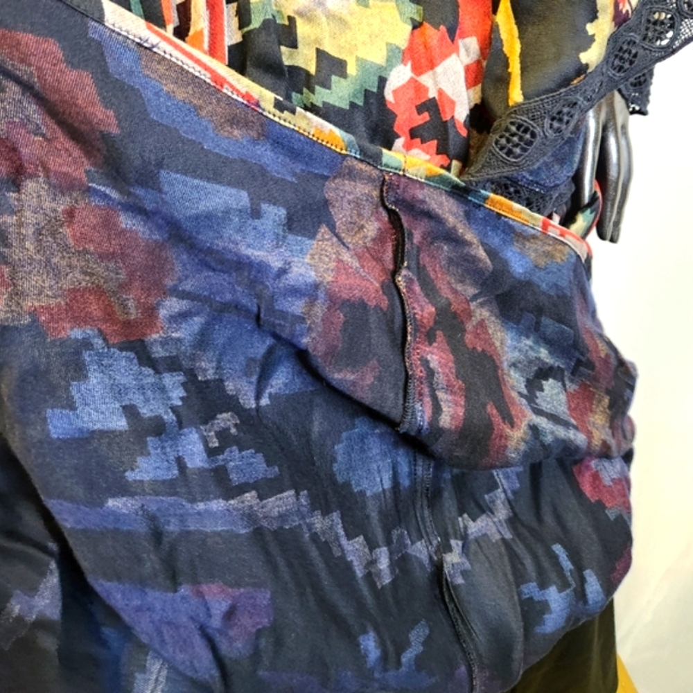 Mes Demoiselles Malti Dress Flowers - Elegant Multicolor Maxi Dress Size 36 - Picture 15 of 16